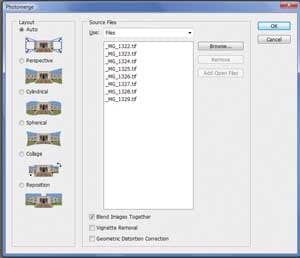 panorama stitching software stitching step 2