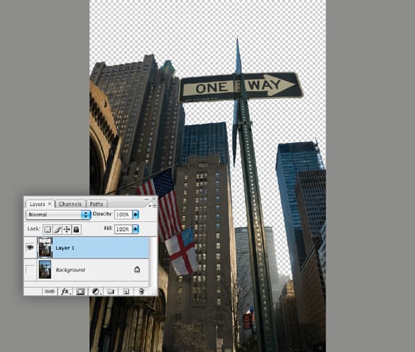 Adjustment layer for skies - Selecting the foreground Adjustment layer for skies - Selecting the foreground