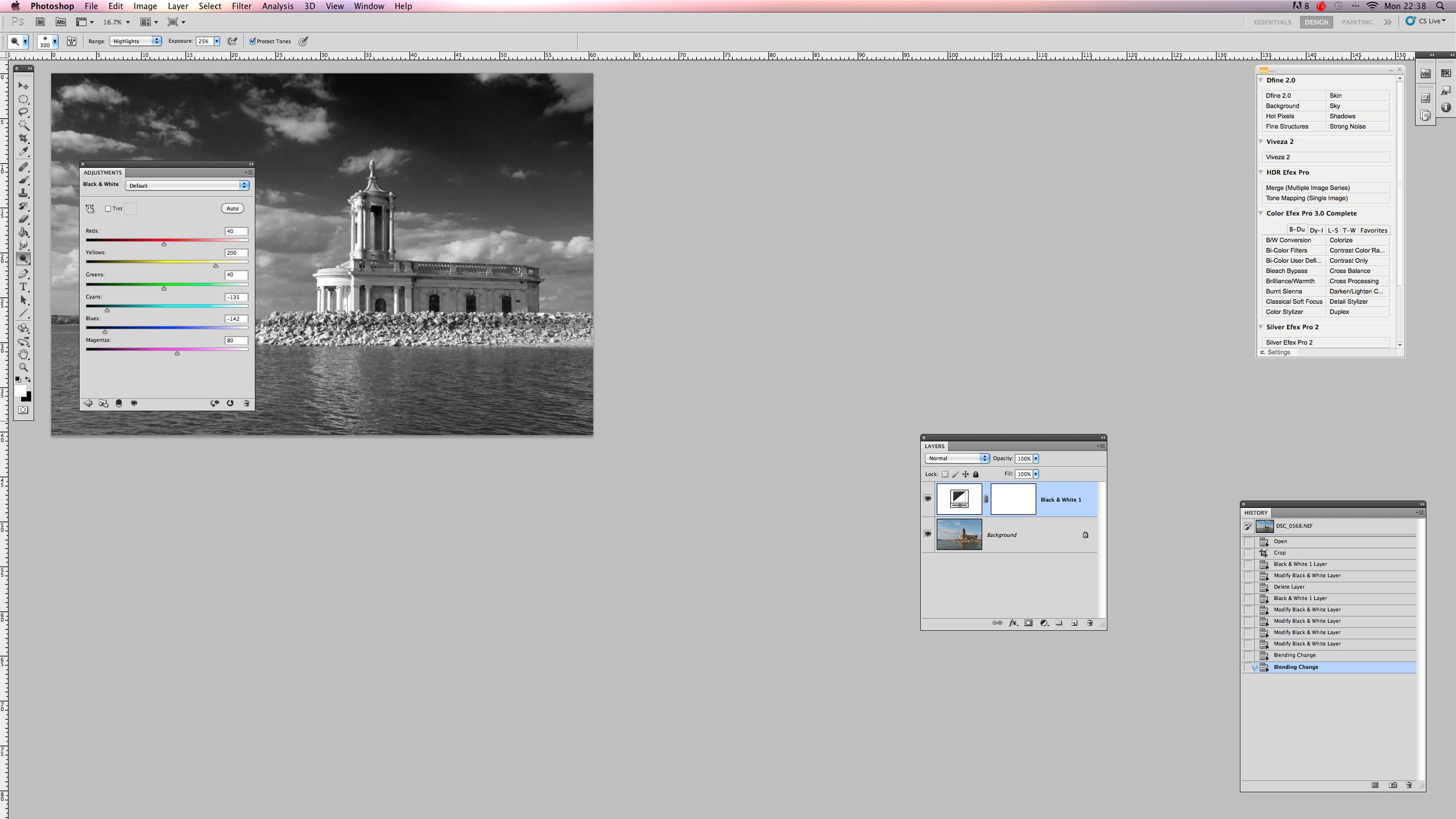create black and white images in photoshop - step 3