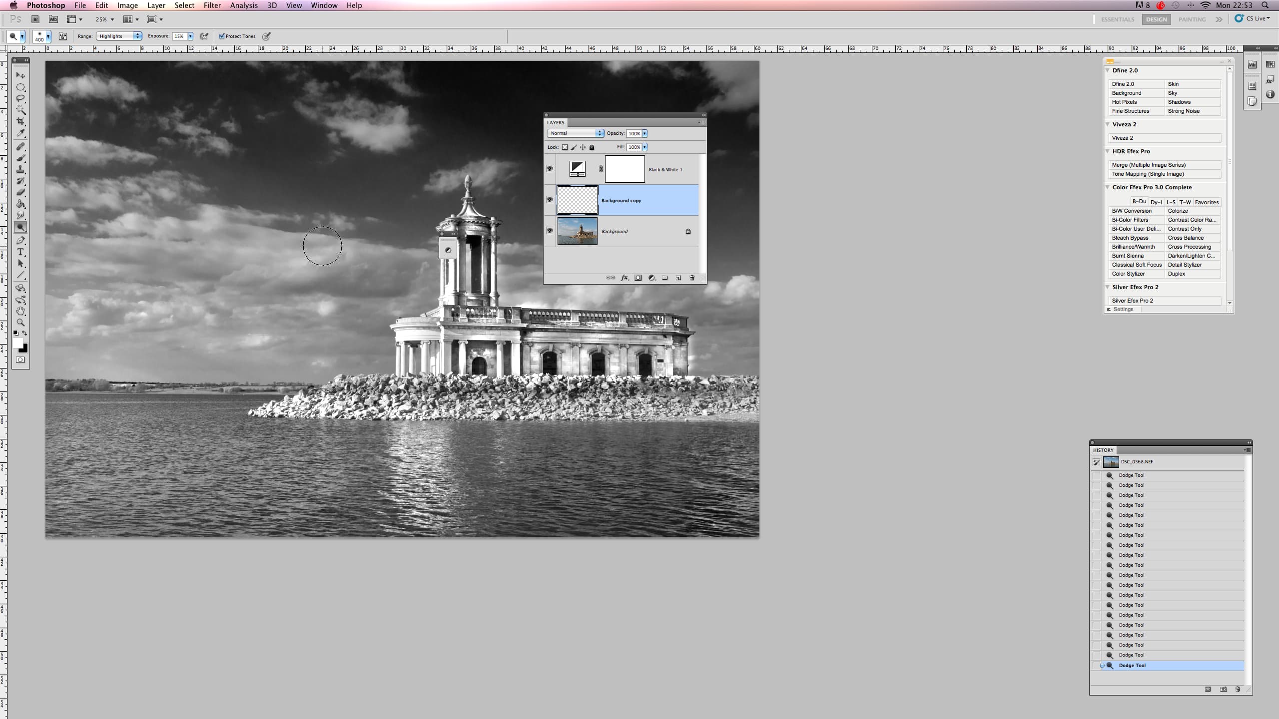 create black and white images in photoshop - step 5