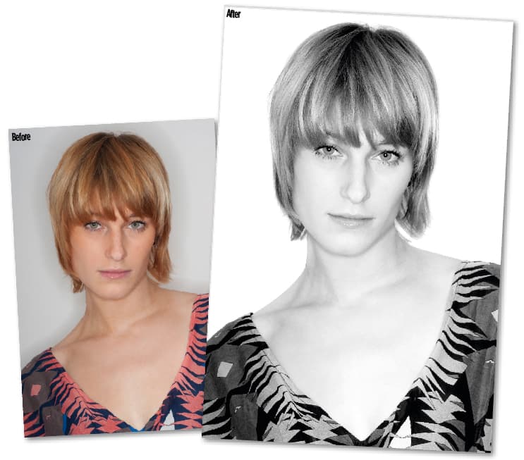 Rescuing flat portraits - before and after Rescuing flat portraits - before and after