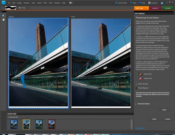 Removing tourists from your images with Adobe Scene Cleaner - step 3