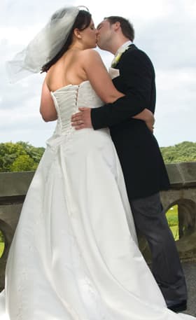 Wedding photography - Bride and Groom kiss