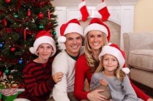 How to shoot Christmas scenes - Christmas family image