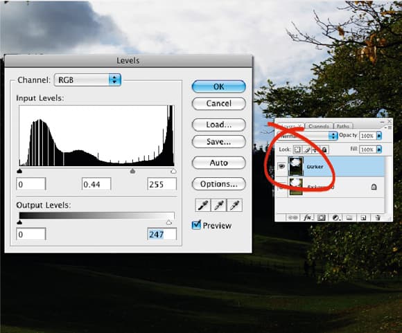 How to create an ND grad filter step 2